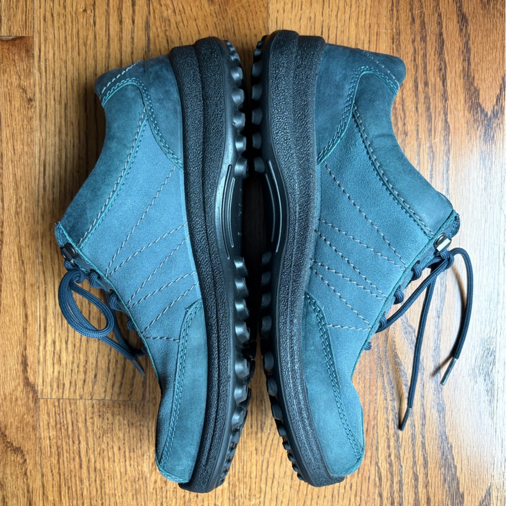 Hotter Gore-Tex Blue Green Suede Leather Lace-Up Shoes Women's 8.5